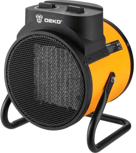Электрическая тепловая пушка DEKO DKIH3300W,  3.3кВт, оранжевый [082-1011]